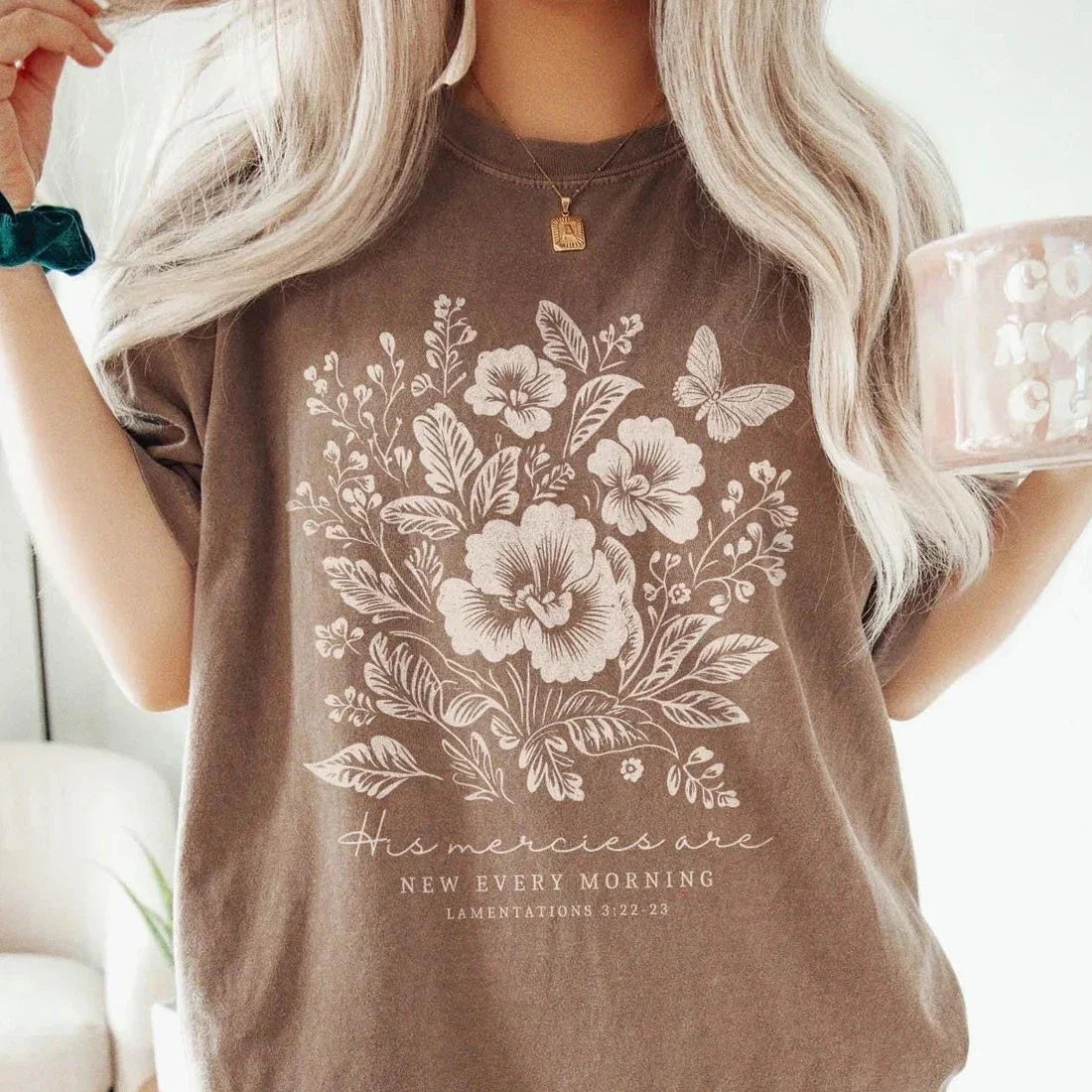 Boho Christian Shirt Faith Based Shirt Christianity Fall Flowers Shirt