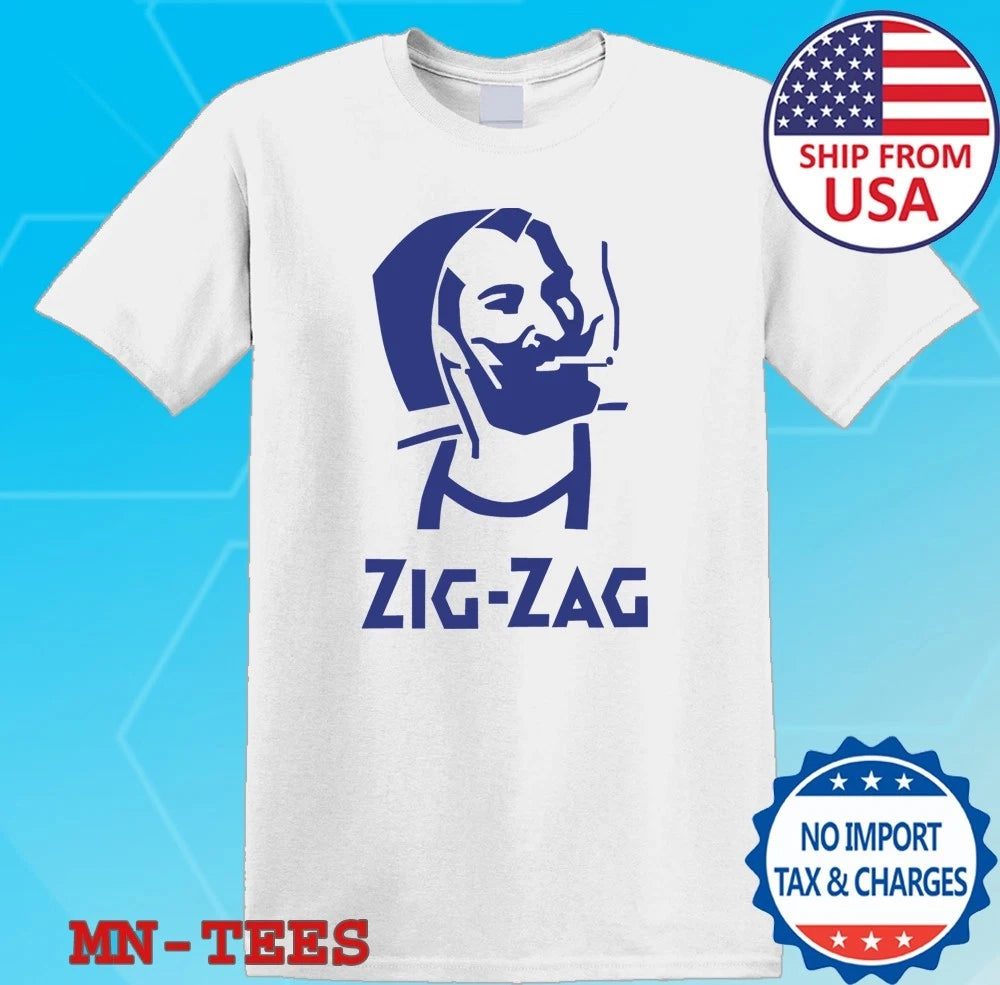 Zig Zag Stoner Paper Rolling Hippie White Size S-5XL