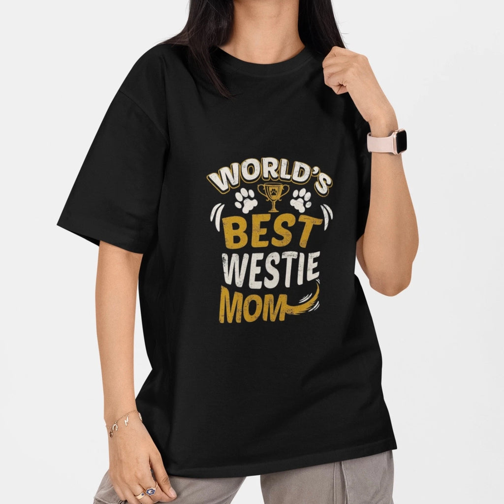 World’s Best Westie Mom Shirt Dog Mom T-Shirt Cute Puppy Lover Gift