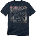 Bon Jovi Slippery Cover T-Shirt S-5XL, Navy