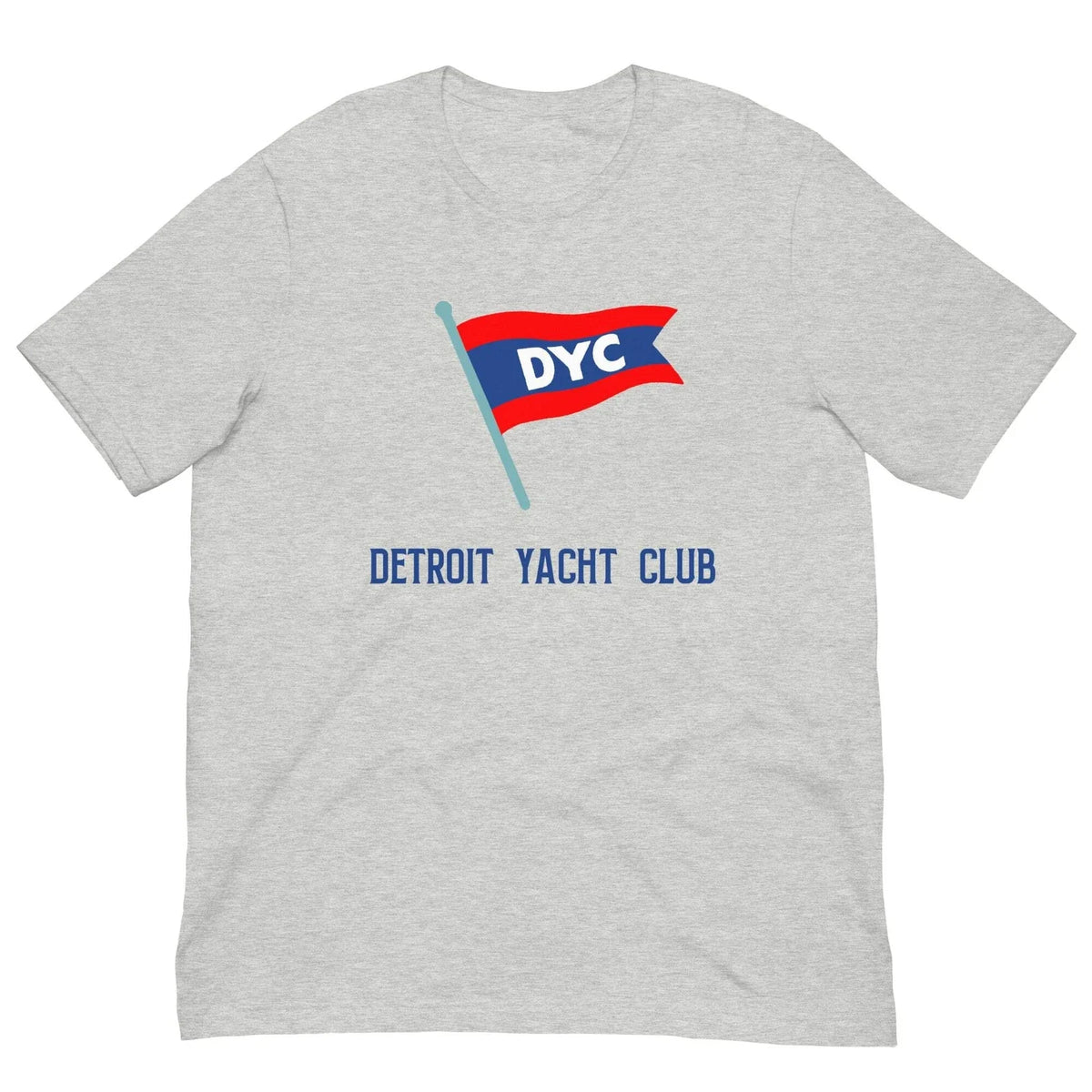 Vintage Retro T Shirt Detroit Yacht Club Graphic Tee For Men Women