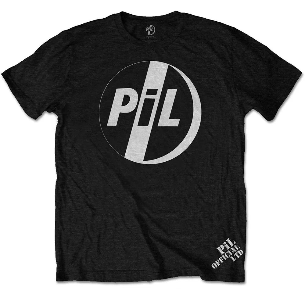 Pil (Public Image Ltd) White Logo Official Unisex T-Shirt