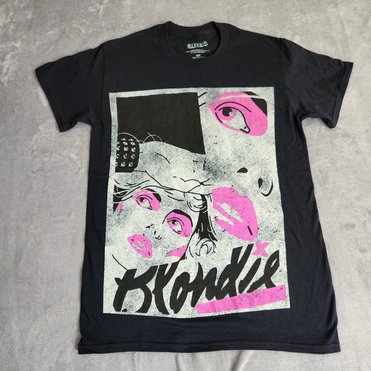 New Blondie Official Band T-Shirt Small Black Short Sleeve Debbie Harry Rock Tee