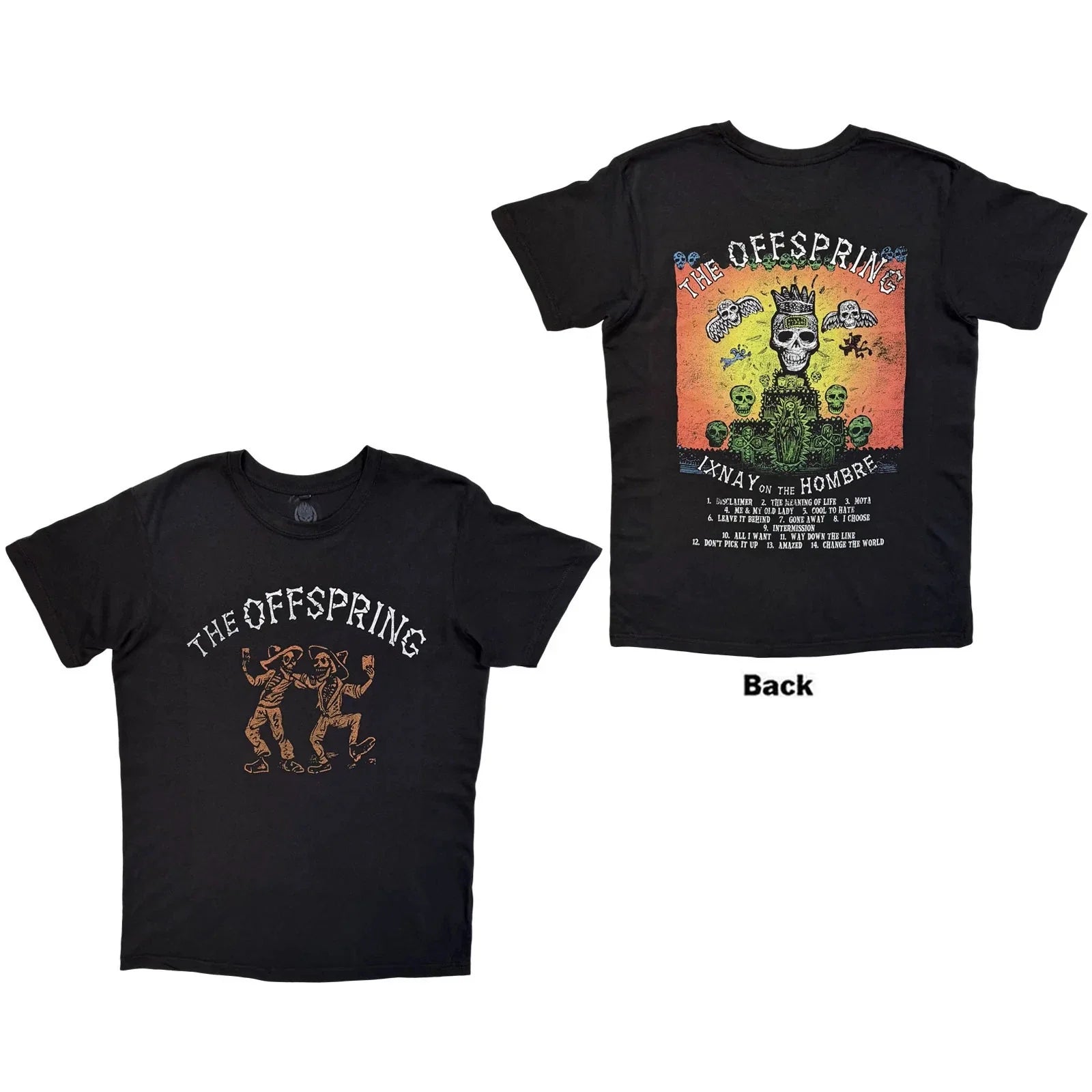The Offspring  Premium Carbon T-Shirt: Ixnay On The Hombre (Black) (Back Print)
