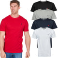 Mens Plain T-shirt Tee ShirtCotton Crew Round Neck Embroidered Horse S M L XL 2X