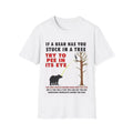 piss on a bear meme tee