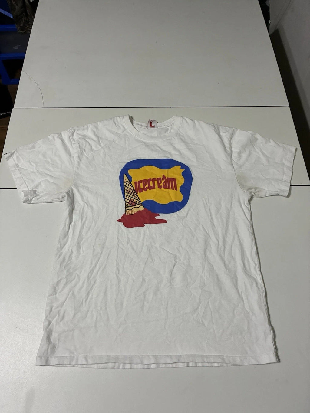 Icecream Melted Cream Shirt Large White Billionaire Boys Club Streetwear Skater
