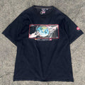 JNCO Jeans Graphic T-Shirt Fade Black Y2K Street Style Size L