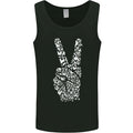 Peace Word Art Hippy Environment Mens Vest Tank Top
