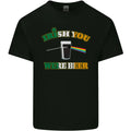 Irish You Were Beer St Patricks Day Beer Mens Cotton T-Shirt Tee Top