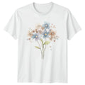 Watercolor Flowers Bouquet Nature Floral Men Womens Graphic Tee
