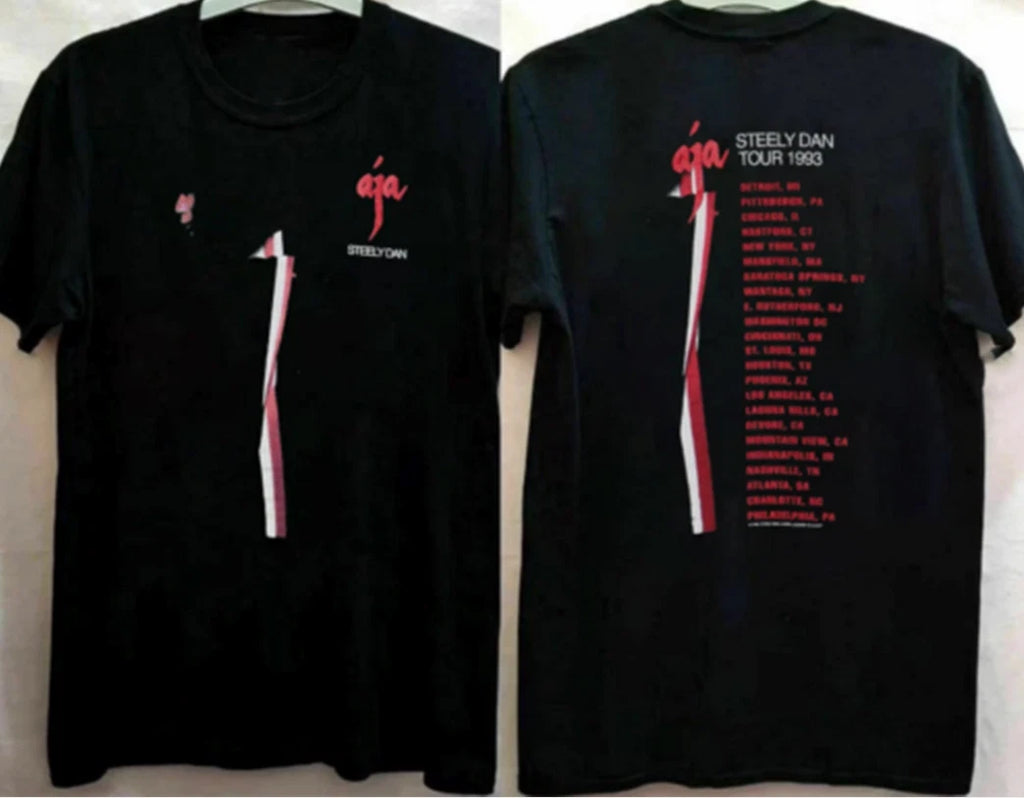 Steely Dan Aja Tour 1993 T-Shirt T Shirt Cotton 2 side