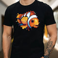 Mens Clownfish Print Cotton T-Shirt Size XS to 5XL