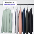 UNIQLO:U AIRism Cotton T-Shirt Long-Sleeve 9 colors XS~4XL MEN Unisex Japan