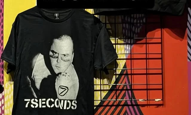 7 Seconds Band T-Shirt, Hardcore Punk Rock back Tee, reprint