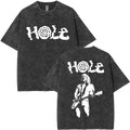 Hole Band T-Shirts Courtney Love Grunge Tees Graphic Print Unisex Cotton Tees