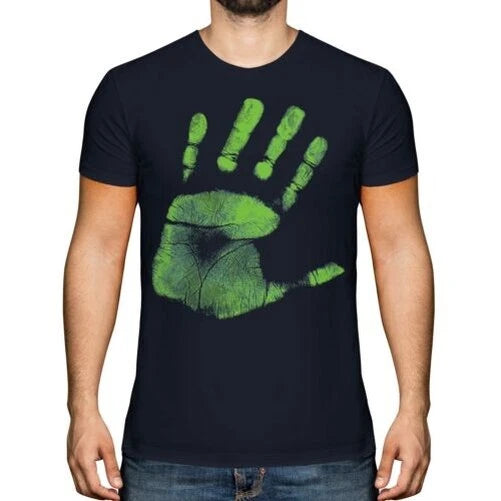 Hand Printed T-Shirt Top Fashion Hipster Swag Trendy Short Sleeve