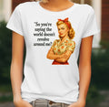 Funny Narcissist Quote T Shirt Ladies Retro Sarcastic Tee