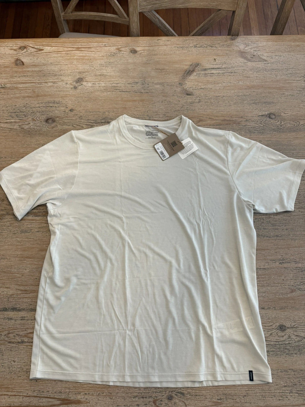 Patagonia Mens Capilene Cool Daily S/S T-shirt - Dyno White - Large L
