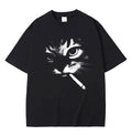 Funny Meme Smoking Cat Face Graphic T-shirt Men Women