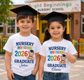 Personalised Nursery Leavers 2026 Graduate T Shirt School Graduation Gift