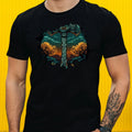 Mens Mjolnir Knot Hammer Motif Cotton T-Shirt Size XS to 5XL