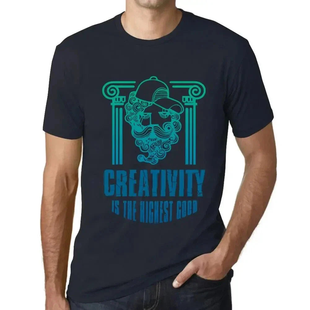 Heren Grafisch T-Shirt Creativiteit is het hoogste goed – Creativity Is