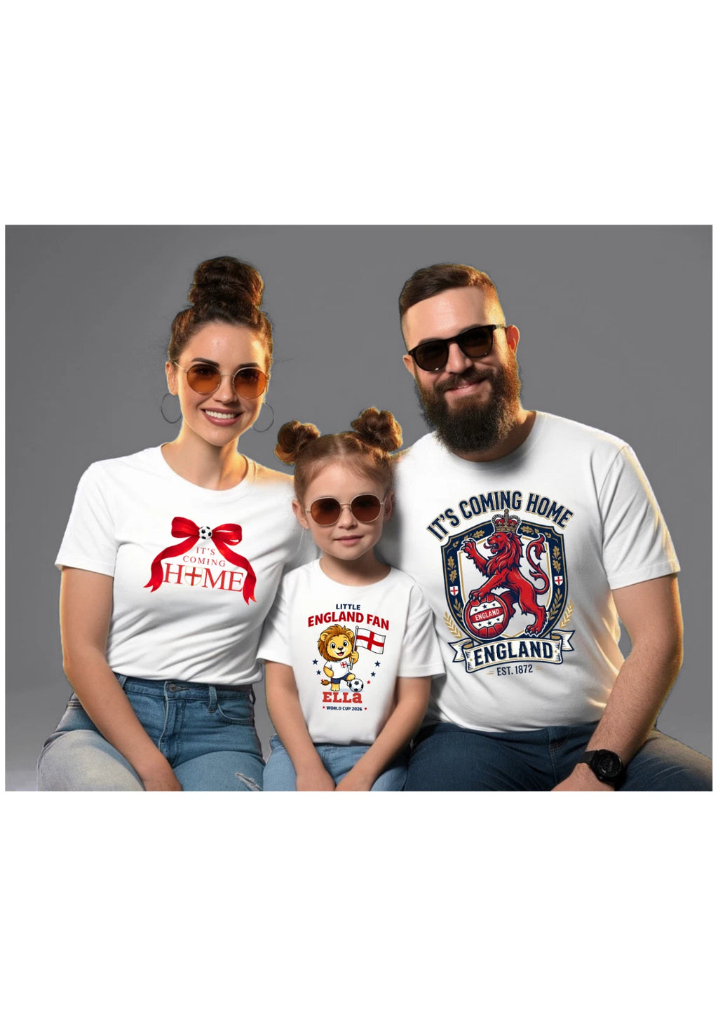 2026 ENGLAND World Cup 26 Adult Kids T-Shirt Football Coming Home Soccer T-shirt