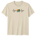 Azad Kashmir Flag Heartbeat T-Shirt Azad Kashmir Patriotism Gift For Him And Her
