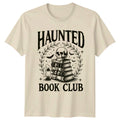 Haunted Book Club Reading Hobbies Mens Womens Graphic Tee