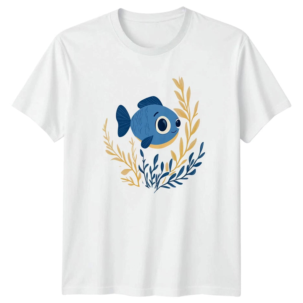 Cute Blue Fish T-Shirt Ocean Animal 2026 Gift For Him And Her