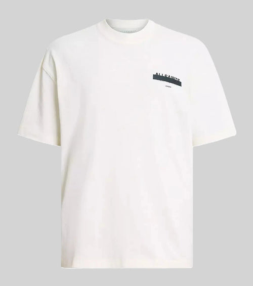 AllSaints Redact Oversize Crew Neck Print T-shirt