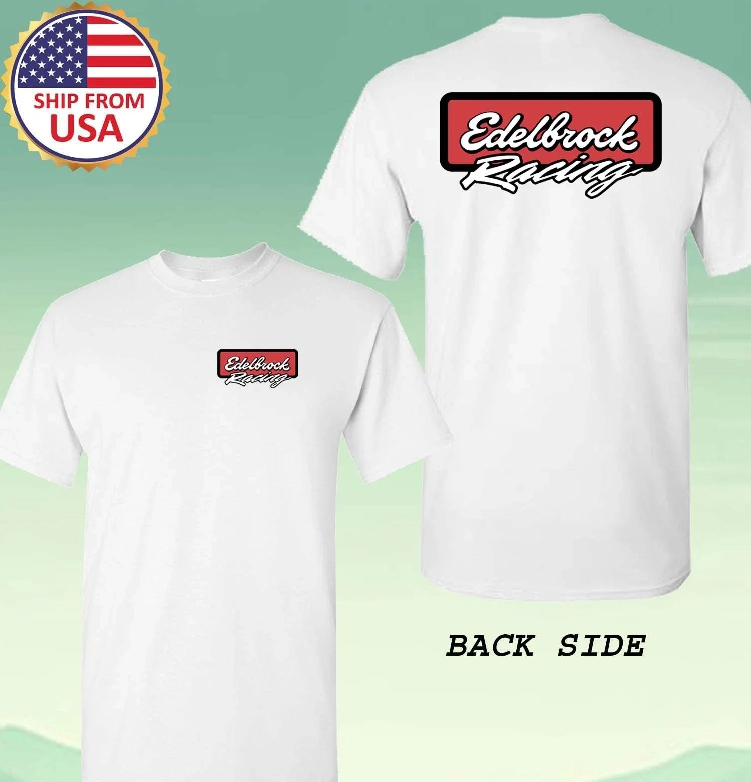 Edelbrock Performance Racing Men's White Size S-5XL