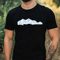 Mens Ski, Winter, Skiing, Snow Motif Cotton T-Shirt Size XS to 5XL