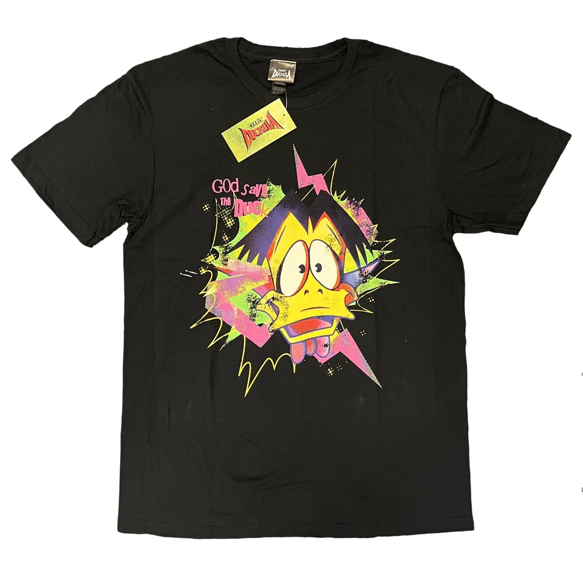 Count Duckula 'Punk Duckula' Black Adult T-Shirts NEW