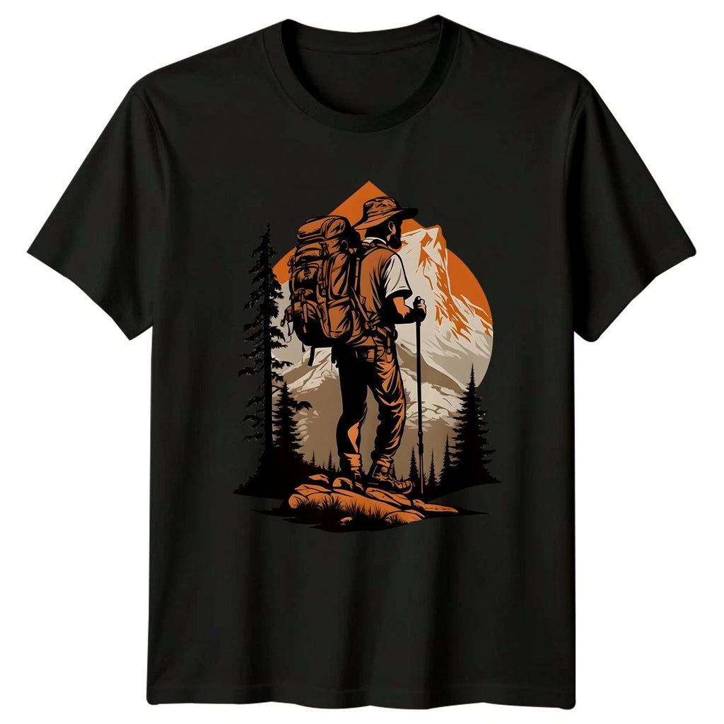 Adventure Awaits Explore The Mens T-Shirt Hiking Outdoors Birthday Gift For Him