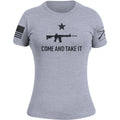 Grunt Style Women's Come and Take It 2A Edition T-Shirt - Heather Gray