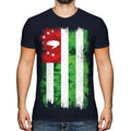 Abkhazia Grunge Flag Mens T-Shirt Apsny Abkhaz Abkhaziya Abkhazian