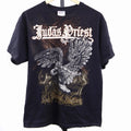 Vintage Y2K Judas Priest Sad Wings Of Destiny Shirt L Tie Dye Hanes Heavyweight