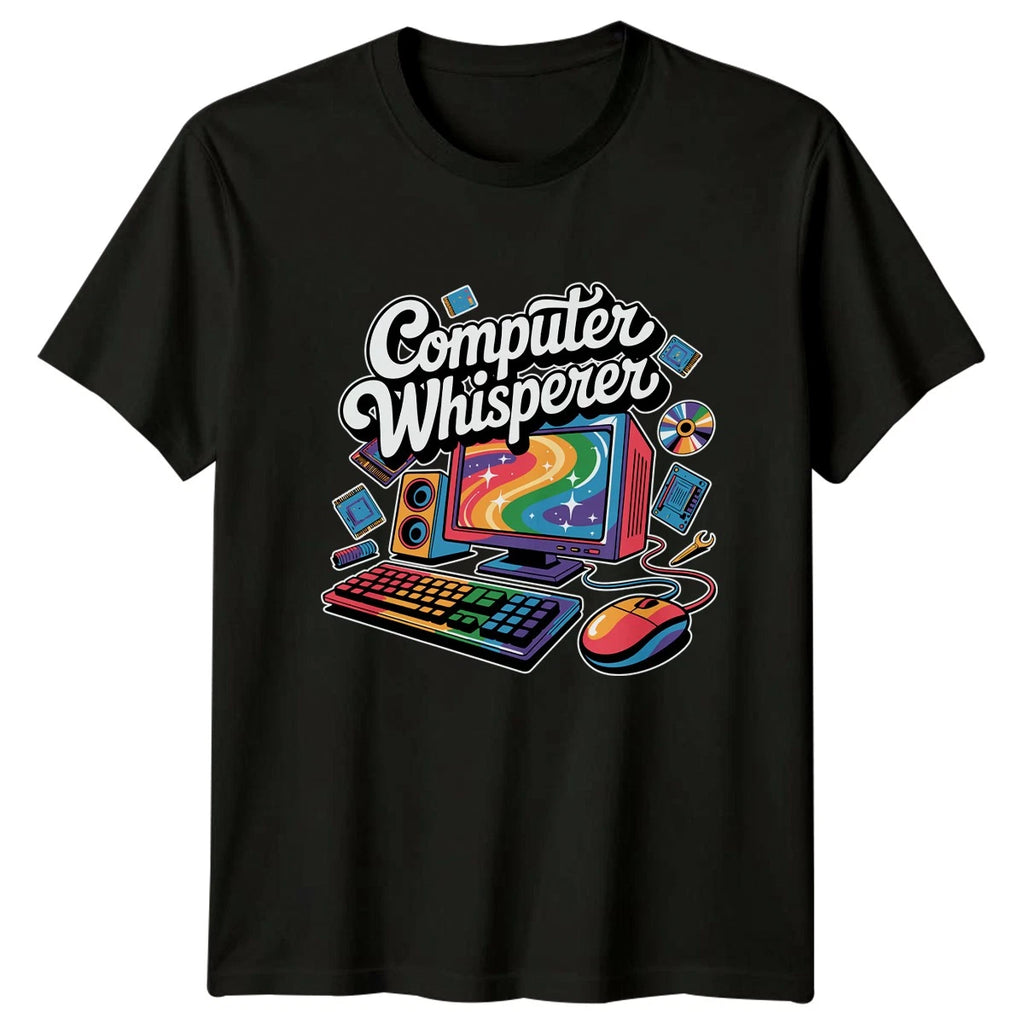 Computer Whisperer T-Shirt Programming Computing Birthday Gift For Him And Her