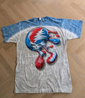 Vintage Liquid Blue Grateful Dead Tie Dye Melt Your Face T-Shirt Medium