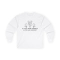 A Little More Kindness floral sketch Long Sleeve Tee | minimalist positive quote