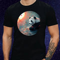 Mens Panda Motif Cotton T-Shirt Size XS to 5XL