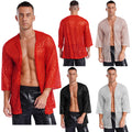Mens Outwear Sissy Jackets Clothes Tops Oversized Clubwear Stylish Sequin Seim