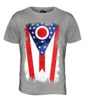 STATE OHIO GRUNGE FLAG MENS T SHIRT TEE SHIRT XS S M L XL 2XL 3XL 4XL