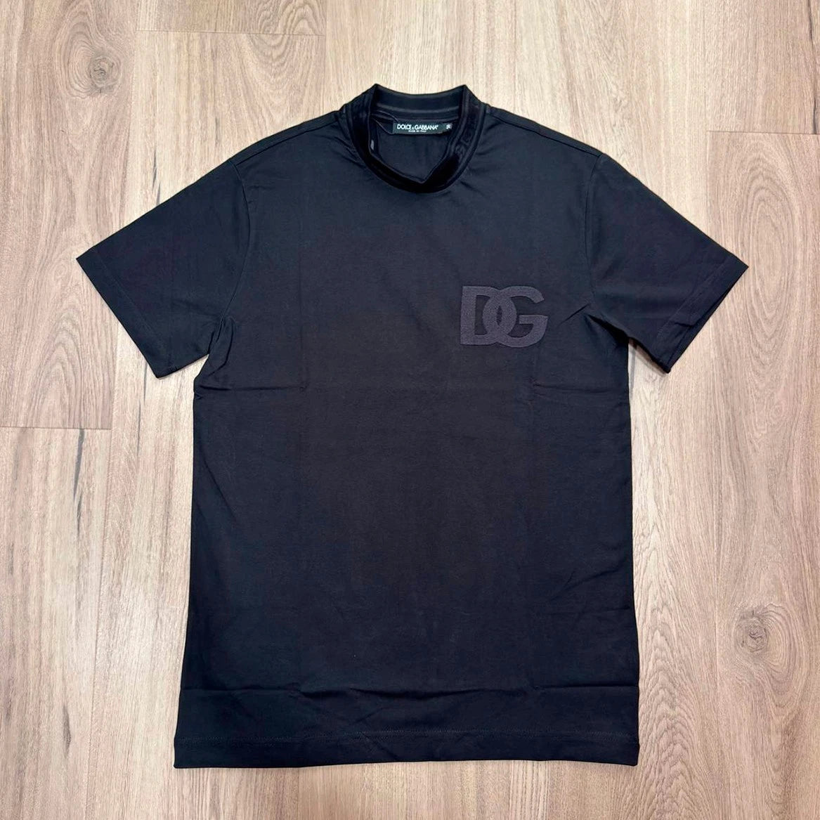 DOLCE & GABBANA Men's Neckline Logo & Chest DG Slim Fit T-Shirt Size L / IT 50