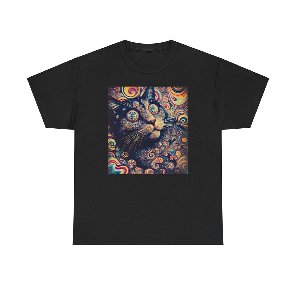 Psychedelic Cat Tee, Dark Grunge, Scene, Punk Aesthetic, Gothic Alt Shirt, D15