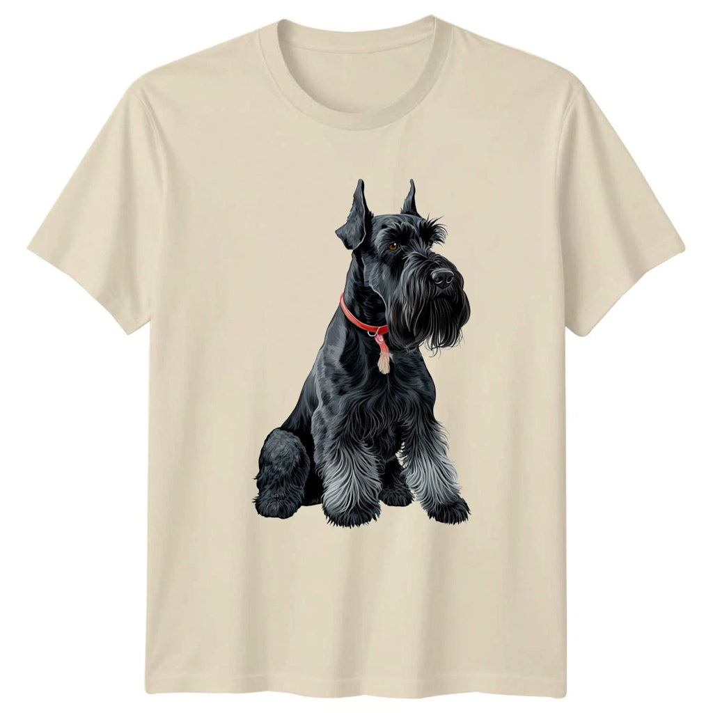 Giant Schnauzer Dog Animals Mens T-Shirt Womens Tee Graphic Unisex Top