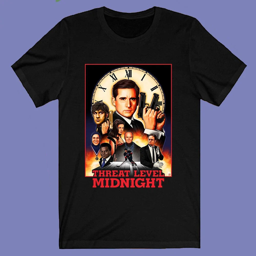 The Office Threat Level Midnight TV Series Men's Black Size S-3XL