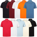 Men's Polo Shirt 100% Cotton Pique T-Shirt Top Summer Short Sleeve Regular Fit